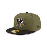 Oakland Athletics 50th Anniversary Patch Olive & Black "Field Issue" 59FIFTY Fitted Hat - New Era - 