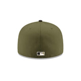 Oakland Athletics 50th Anniversary Patch Olive & Black "Field Issue" 59FIFTY Fitted Hat - New Era - 