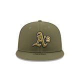Oakland Athletics Armed Forces Day Olive Green 59FIFTY Fitted Hat - New Era - 37090240103