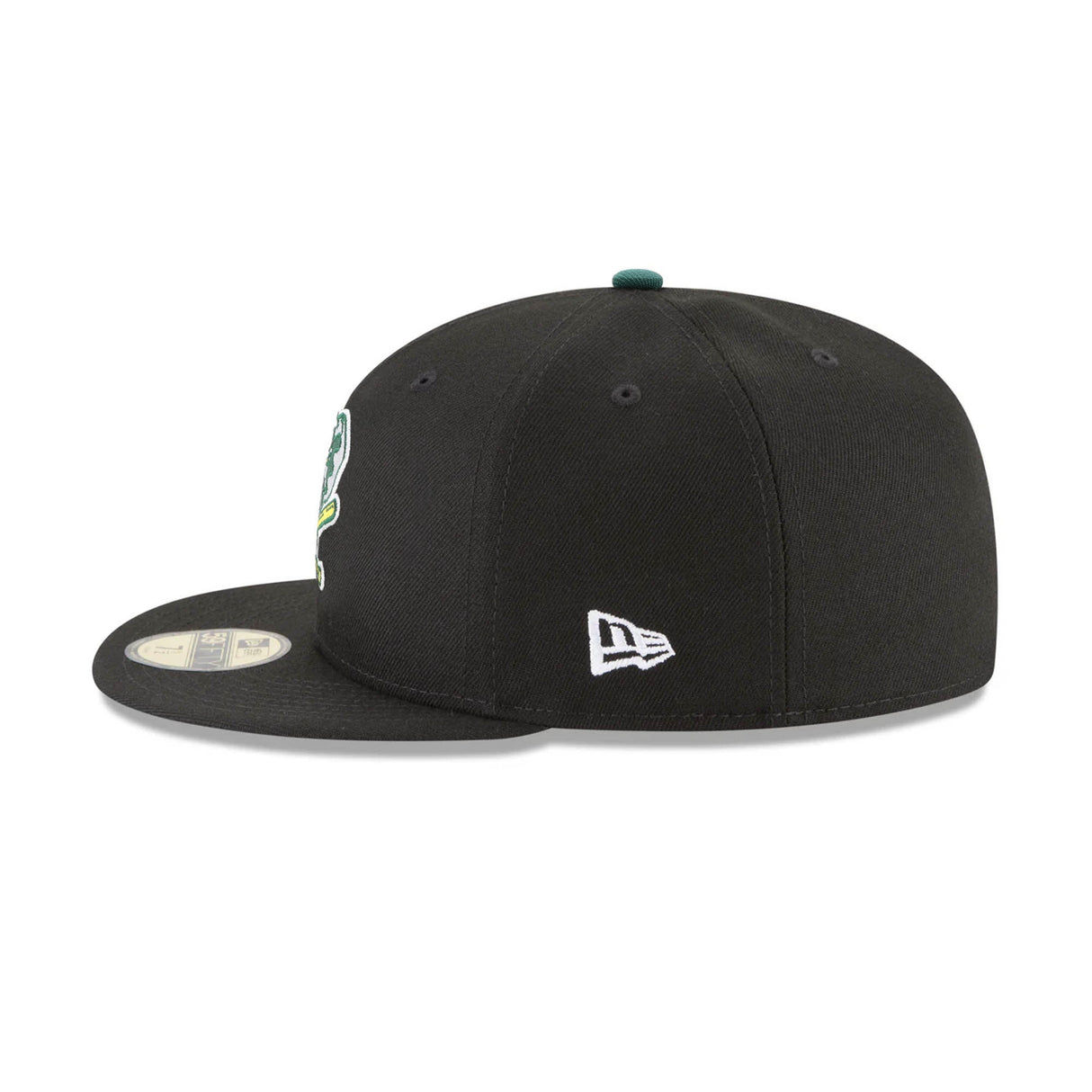 Oakland Athletics Cooperstown Elephant Logo Black 59FIFTY Fitted Hat - New Era - 23863140101