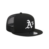 Oakland Athletics Evergreen Black 9FIFTY Snapback Trucker Hat - New Era - 23012740101