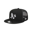Oakland Athletics Evergreen Black 9FIFTY Snapback Trucker Hat - New Era - 23012740101