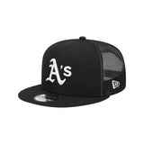 Oakland Athletics Evergreen Black 9FIFTY Snapback Trucker Hat - New Era - 23012740101