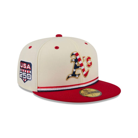 Oakland Athletics Independence Day 2026 59FIFTY Fitted Hat - New Era - 37090340101