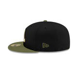 Oakland Athletics Inverse "Field Issue" Black & Olive 59FIFTY Fitted Hat - New Era - 