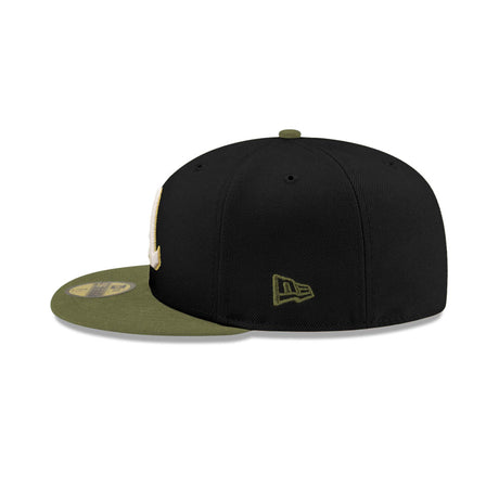 Oakland Athletics Inverse "Field Issue" Black & Olive 59FIFTY Fitted Hat - New Era - 