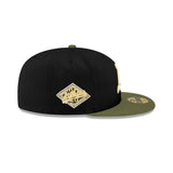 Oakland Athletics Inverse "Field Issue" Black & Olive 59FIFTY Fitted Hat - New Era - 