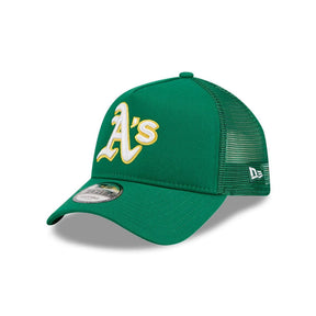 Oakland Athletics Kelly Green 9FORTY A-Frame Snapback Trucker Hat - New Era - 23013240101