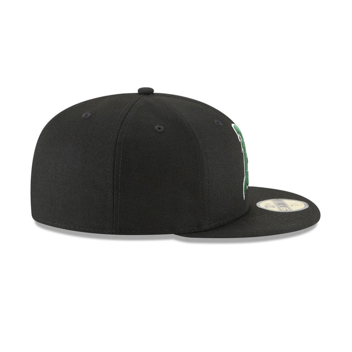 Oakland Athletics Kelly Green Logo Black 59FIFTY Fitted Hat - New Era - 23860540113
