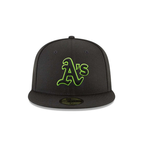 Oakland Athletics "POP COLOR" 59FIFTY Fitted - Green & Black - New Era - 