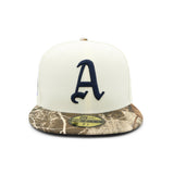 Oakland Athletics REALTREE® Cream 59FIFTY Fitted - New Era - 