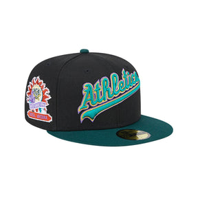 Oakland Athletics Retro Spring Training Black 59FIFTY Fitted Hat - New Era - 23052340101