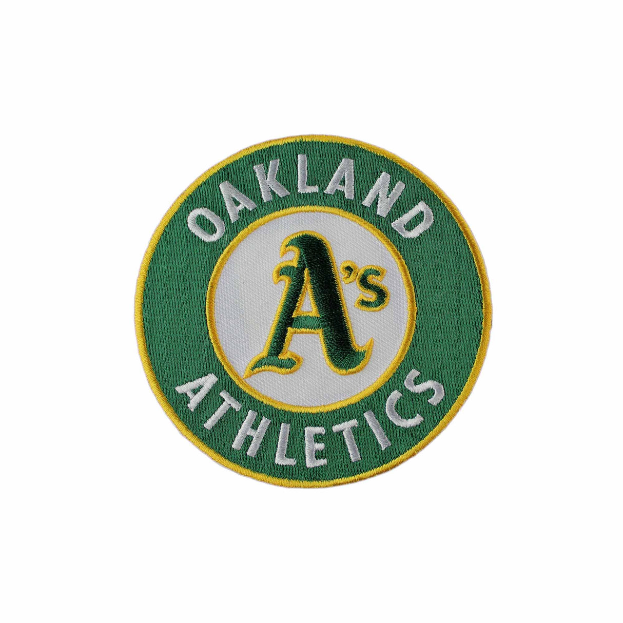 Oakland Athletics Round Primary Logo Embroidered Patch - The Emblem Source - 