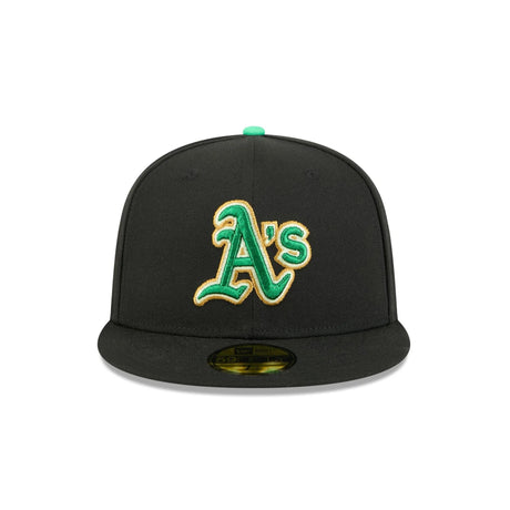 Oakland Athletics St. Patrick's Day 2026 Black 59FIFTY Fitted Hat - New Era - 37090140101