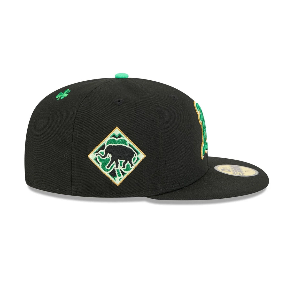 Oakland Athletics St. Patrick's Day 2026 Black 59FIFTY Fitted Hat - New Era - 37090140101