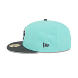 Oakland Athletics Two - Tone Turquoise & Charcoal 59FIFTY Fitted Hat - New Era - 23010740101