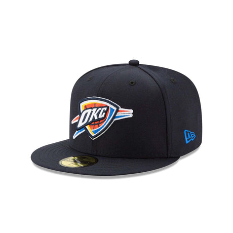 Oklahoma City Thunder Black 59FIFTY Fitted Hat - New Era - 23440122701