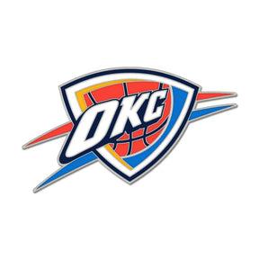 Oklahoma City Thunder Team Logo Collector Enamel Pin - Wincraft - 3236012273
