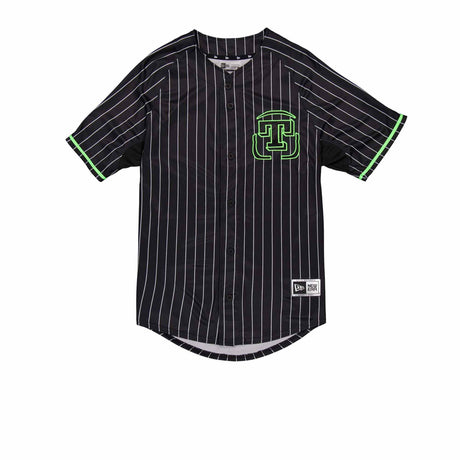 Olmecas de Tabasco Black Neon Pinstripe New Era Baseball Jersey - New Era - 