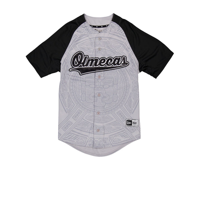 Olmecas de Tabasco Gray & Black New Era Alternate Baseball Jersey - New Era - 