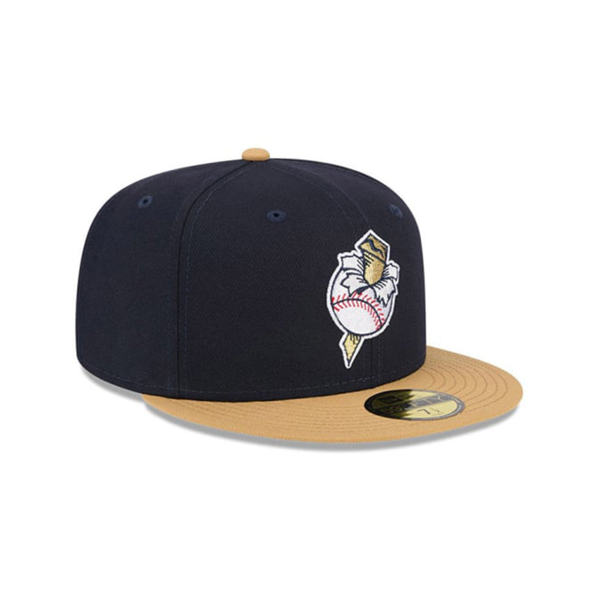 Omaha Storm Chasers Theme Night Golden Spikes Navy 59FIFTY Fitted Hat - New Era - 2346426201