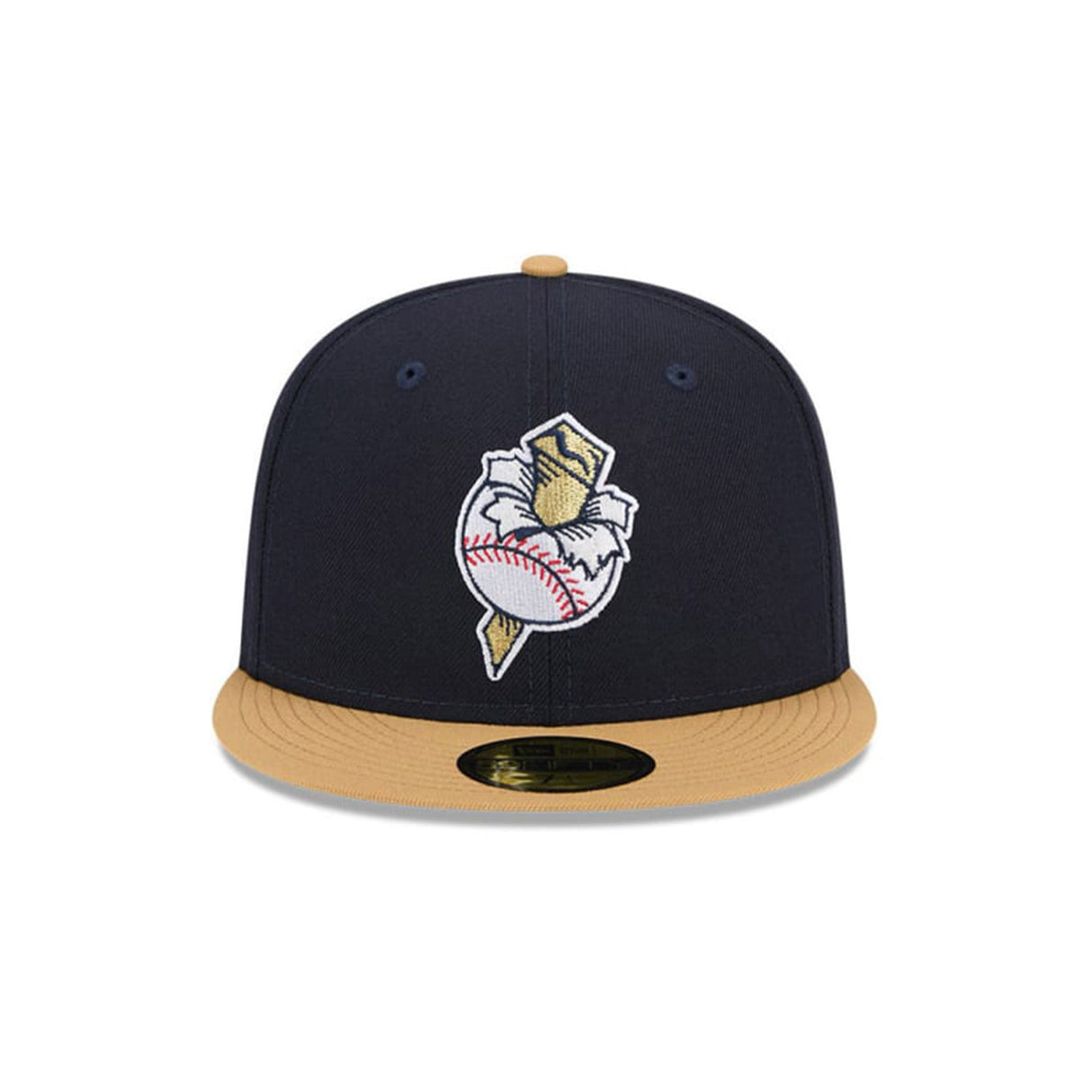 Omaha Storm Chasers Theme Night Golden Spikes Navy 59FIFTY Fitted Hat - New Era - 2346426201