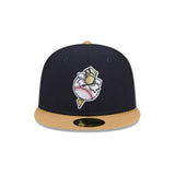 Omaha Storm Chasers Theme Night Golden Spikes Navy 59FIFTY Fitted Hat - New Era - 2346426201