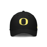 Oregon Ducks Black Swoosh Flex Fitted Hat - Nike - 2305304651