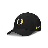 Oregon Ducks Black Swoosh Flex Fitted Hat - Nike - 2305304651