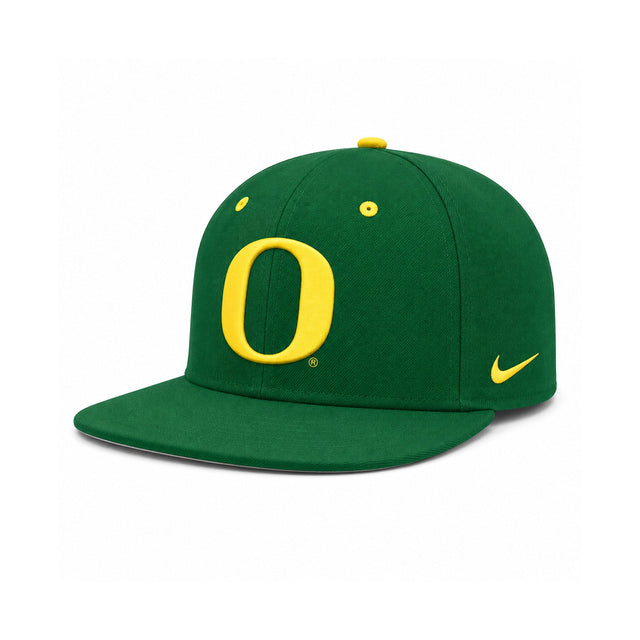 Oregon Ducks On-Field Dri-FIT Green Pro Fitted Hat - Nike - 230530165203