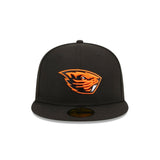 Oregon State Beavers Team Logo Black 59FIFTY Fitted Hat - New Era - 23480165301