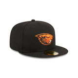 Oregon State Beavers Team Logo Black 59FIFTY Fitted Hat - New Era - 23480165301