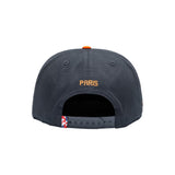 Paris Saint - Germain Black and Orange Locale Snapback Hat - Fan Ink - 156211953