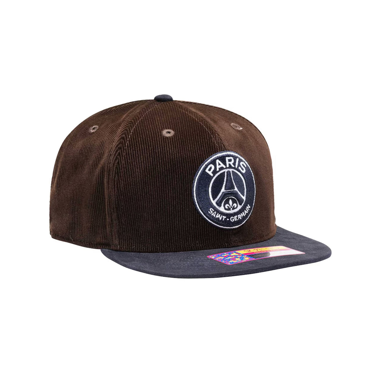 Paris Saint - Germain Brown Corduroy Snapback Hat - Fan Ink - 156207953