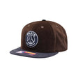 Paris Saint - Germain Brown Corduroy Snapback Hat - Fan Ink - 156207953