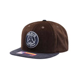 Paris Saint - Germain Brown Corduroy Snapback Hat - Fan Ink - 156207953