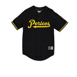 Pericos de Puebla Black & Yellow New Era Button - Up Jersey - New Era - 