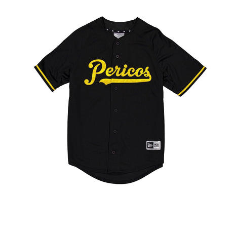 Pericos de Puebla Black & Yellow New Era Button - Up Jersey - New Era - 
