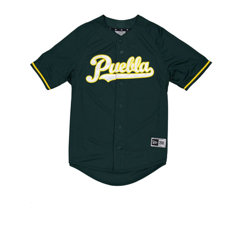 Pericos de Puebla Green & Yellow New Era Home Baseball Jersey - New Era - 