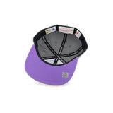 Philadelphia 76ers 2002 All - Star Side Patch Gray & Purple Fitted Hat - Mitchell & Ness - 31002201