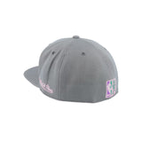 Philadelphia 76ers 2002 All - Star Side Patch Gray & Purple Fitted Hat - Mitchell & Ness - 31002201