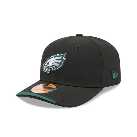 Philadelphia Eagles 2026 NFL Sideline Collection Black 9SEVENTY Stretch-Snap Hat - New Era - 23850511407