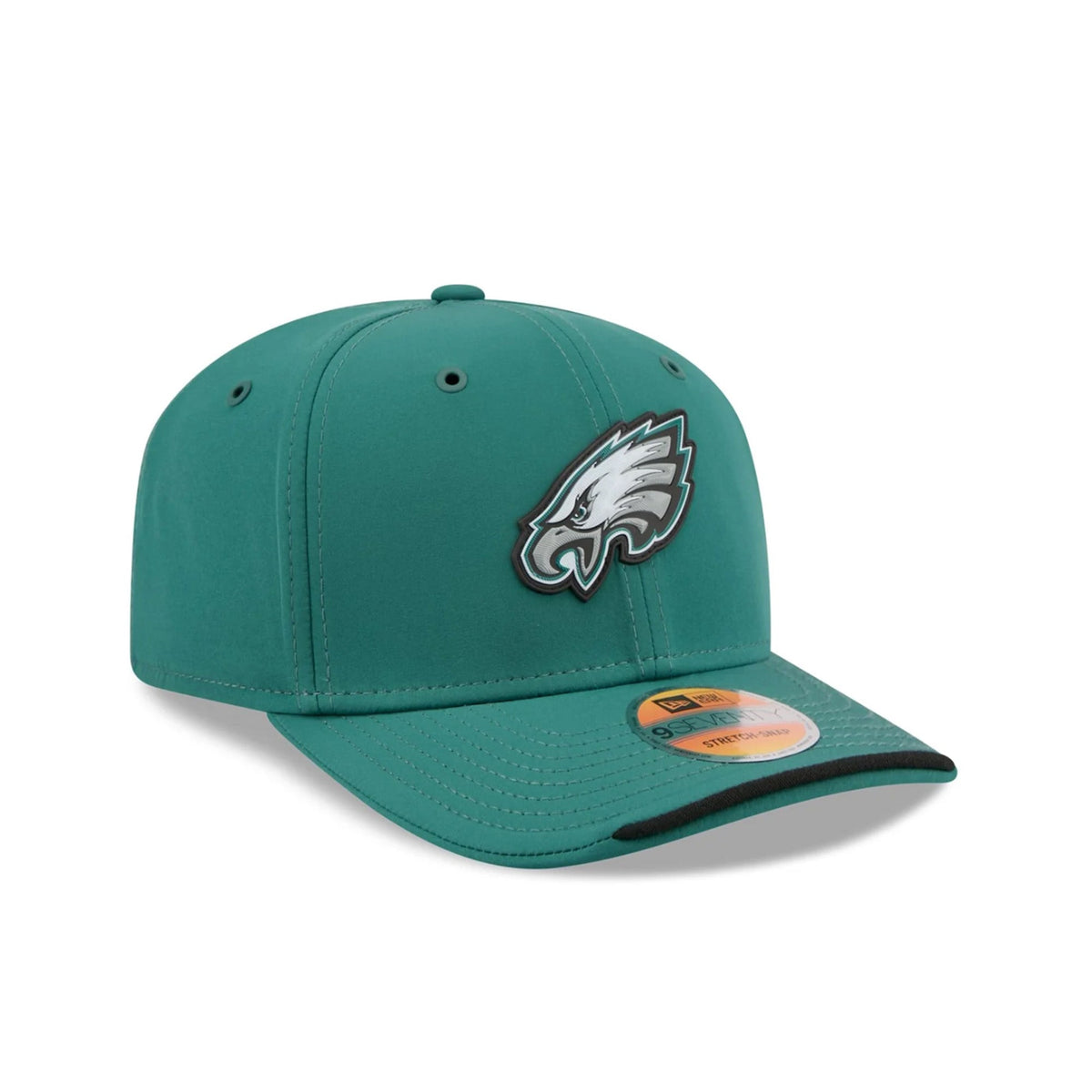 Philadelphia Eagles 2026 Sideline Midnight Green 9SEVENTY Stretch-Snap Adjustable Hat - New Era - 23850511406