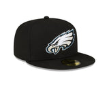 Philadelphia Eagles Authentic Collection Black & White 59FIFTY Fitted - New Era - 