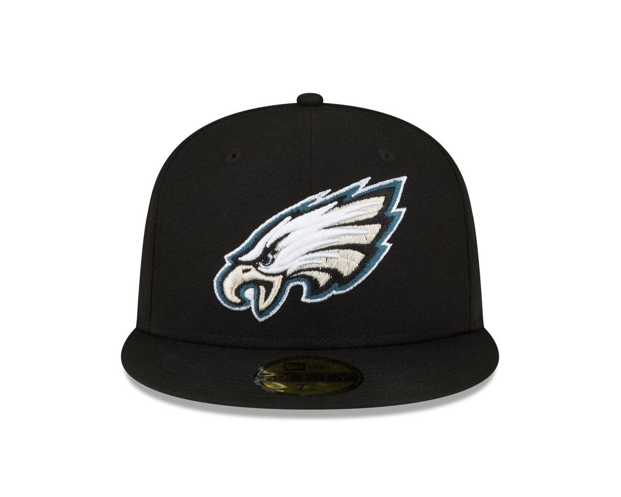 Philadelphia Eagles Authentic Collection Black & White 59FIFTY Fitted - New Era - 