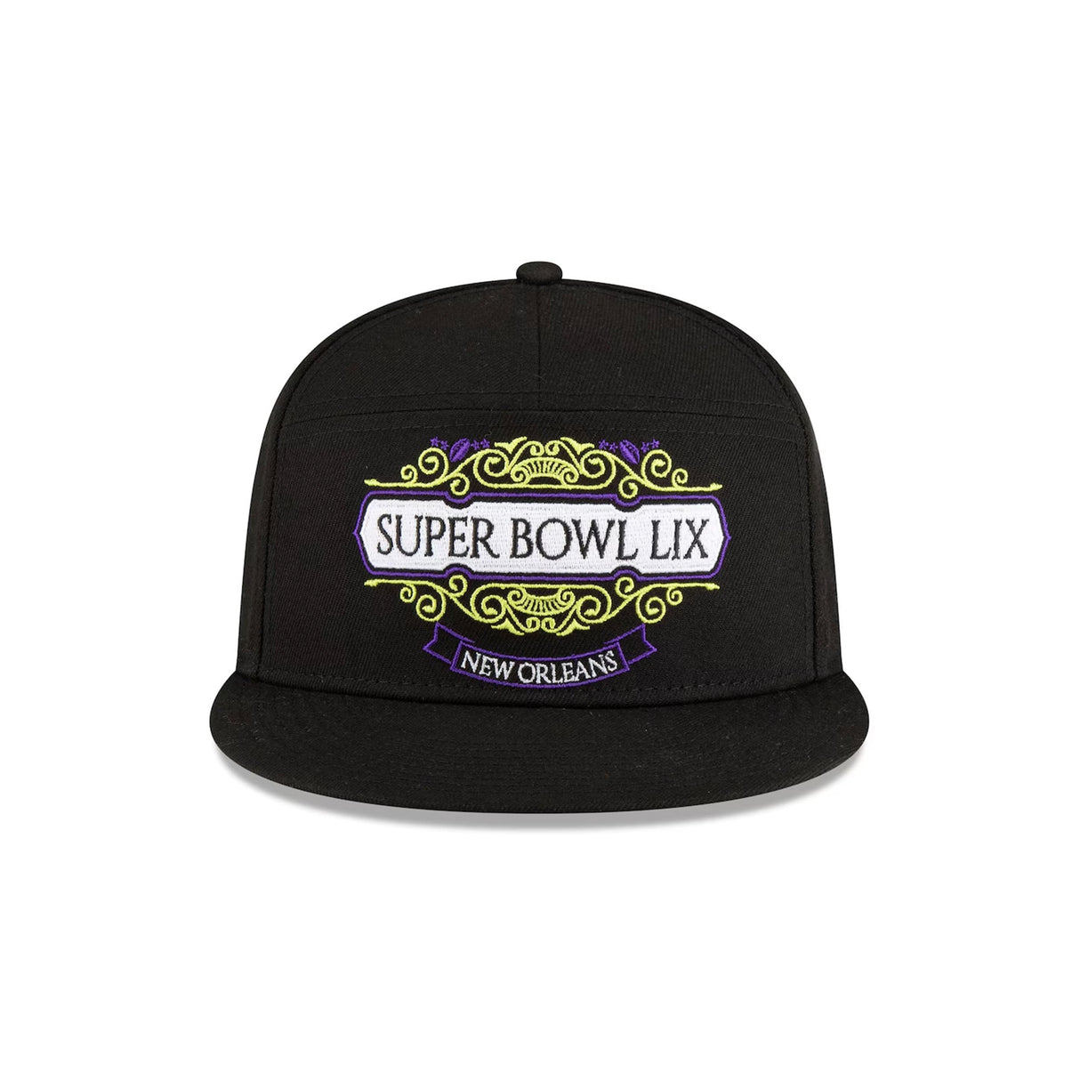 Philadelphia Eagles Black Super Bowl LIX Tarmac Split Panel 9FIFTY Snapback Hat - New Era - 