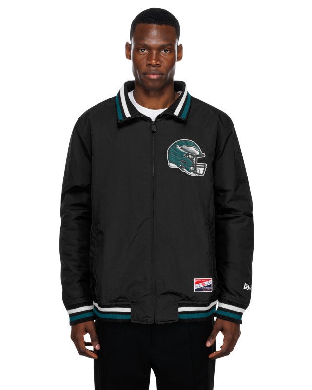 Philadelphia Eagles Black Throwback Jacket - New Era - 