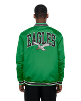 Philadelphia Eagles Green Satin Classics Jacket - New Era - 