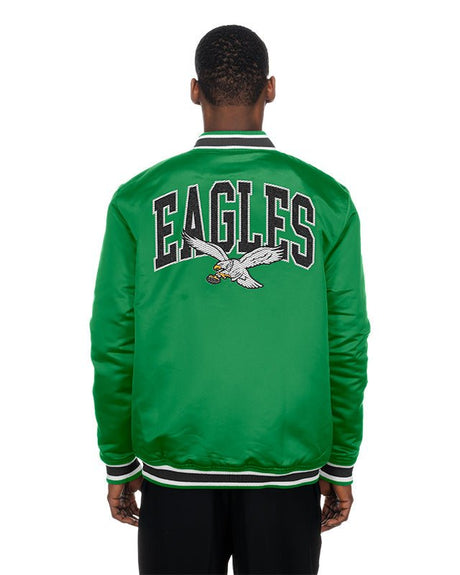 Philadelphia Eagles Green Satin Classics Jacket - New Era - 