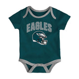 Philadelphia Eagles Infant All Day Play 3 - Piece Bodysuit Set - NFL - 24330111401